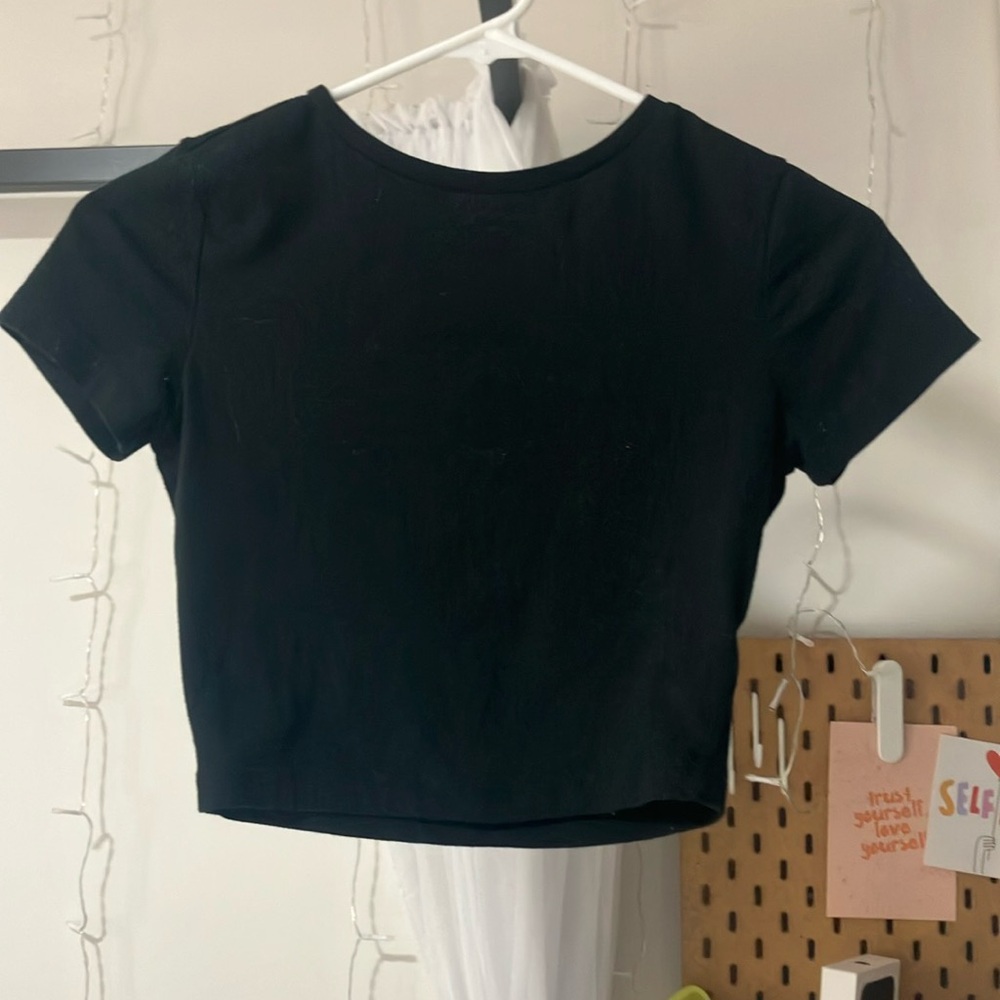 black crop top wild fable